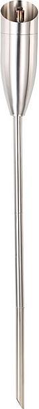 Image du produit Carlo Milano Torche de jardin en acier inoxydable "Eros", chambre de remplissage XXL, 650ml