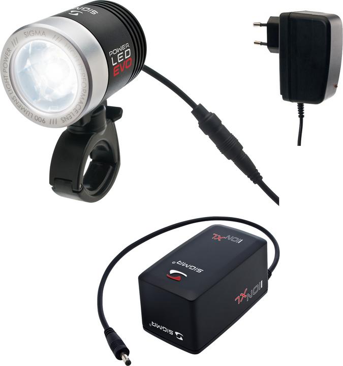 Actual product image Sigma Sport Powerled Evo Pro-Set (900 lm, 150 lm)