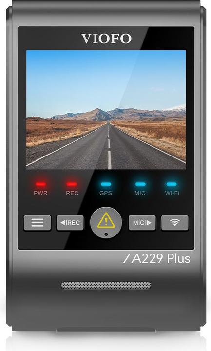 Actual product image Viofo A229 Plus Front dash camera with GPS (Wi-Fi, Built-in microphone, GPS receiver, Bluetooth)