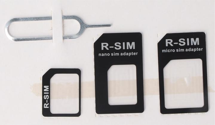 Actual product image AccuCell SIM card adapter 4in1, adapter Micro-SIM to SIM, Nano-SIM to SIM, Nano-SIM to Micro-SIM (SIM holder)