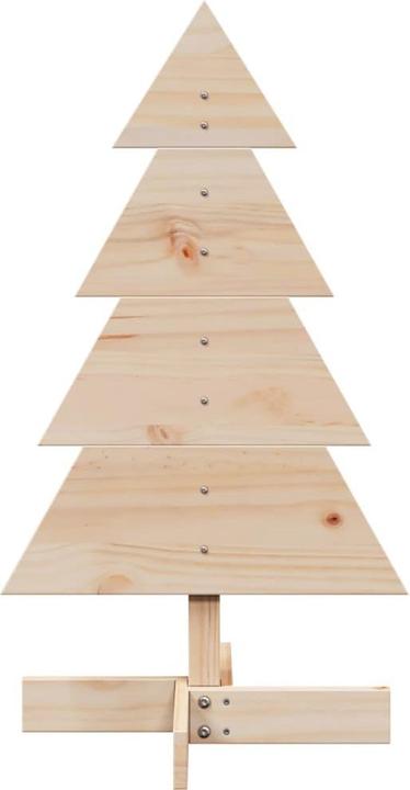 Actual product image VidaXL Christmas tree wood Christmas tree decoration wooden tree white 180cm solid pine wood (180 cm)