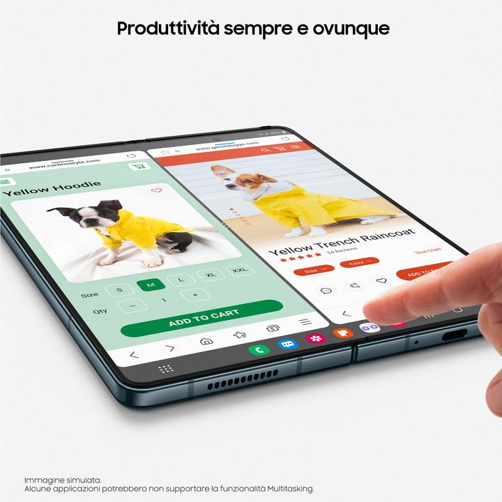 Immagine prodotto Samsung Galaxy Z Fold4 (256 GB, Beige, 7.60", SIM + eSIM, 50 Mpx, 5G)