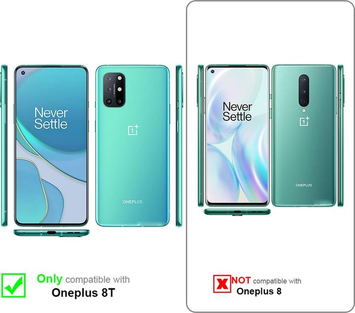 Actual product image Cadorabo Book Invisible Magnet Cover (OnePlus 8T)