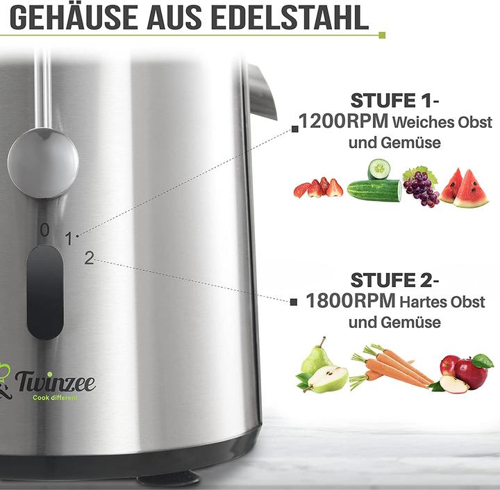 Produktbild Twinzee Zentrifugal Entsafter, 850W