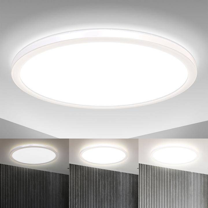 Produktbild B.K.Licht Ultraflaches LED Panel mit LED Backlight,weiss, 1xLED/22W (3000 lm)
