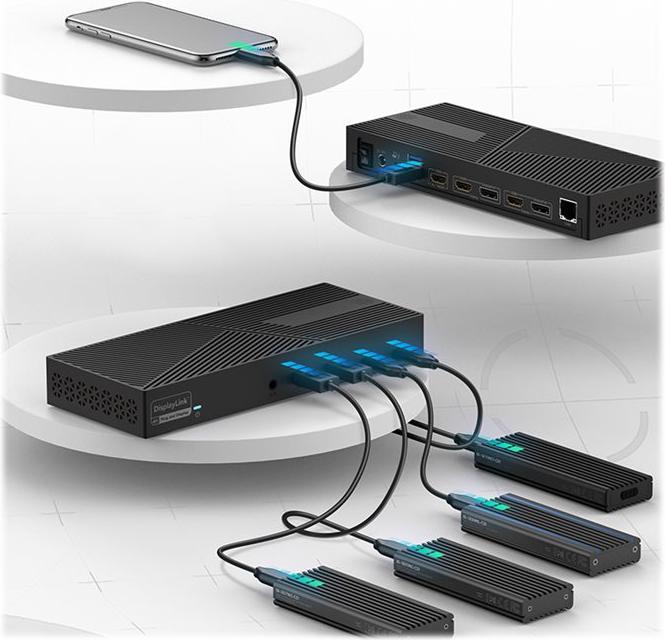 Actual product image Icy Box IB-DK2246AC (USB-C, 14 Ports)