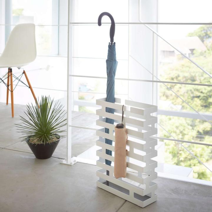 Image du produit Yamazaki Paraplubak Parapluhouder - Brick Rechthoekig wit - RVS