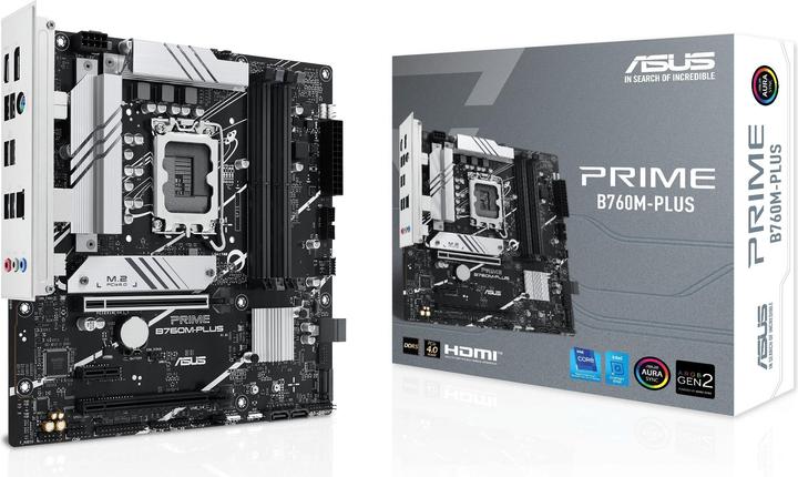 Produktbild ASUS PRIME B760M-PLUS (LGA 1700, Intel B760, mATX)