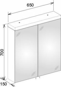 Produktbild Keuco Spiegelschrank ROYAL REFLEX.2