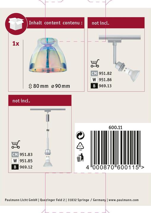 Immagine prodotto Paulmann Ombrello Deco Wolbi