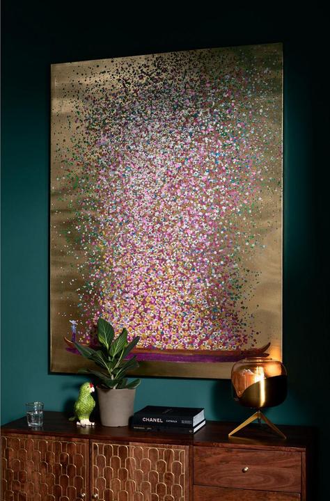 Image du produit Designlife Tableau Touched Flower Boat Gold Pink 160x120cm (120 x 160 cm)