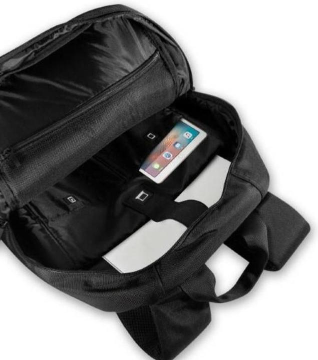 Actual product image BMW Backpack BMBP15SPCTFK 16" black/black Carbon&Leather Tricolour
