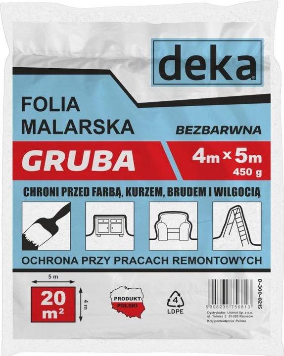 Image du produit EPM FOLIA MALARSKA GRUBA BEZBARWNA 4*5M 450G