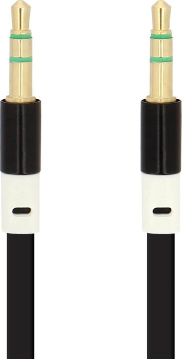 Actual product image Avizar Dual 3.5 Plug Audio Flat Cable (1 m, 3.5mm jack (AUX))