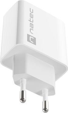Produktbild Genesis Natec ładowarka Sieciowa Ribera USB-C 20w Power Delivery Biała Nuc-2059 (20 W)