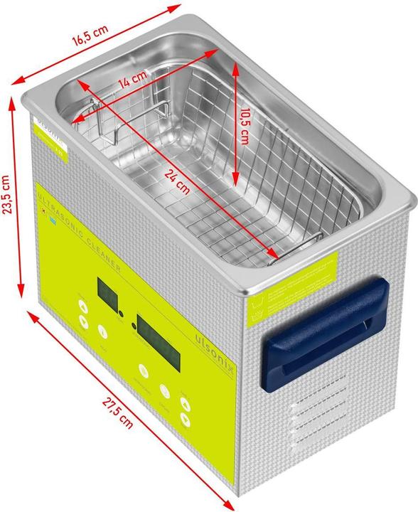 Produktbild Ulsonix Ultraschallgerät Degas Ultraschall Reiniger Ultraschallreiniger 3,2 l 120 W (40 kHz, 3200 ml)