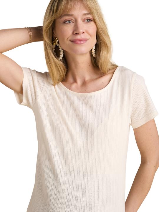 Actual product image Envie de Fraise Bio-Kollektion: Umstands-Shirt aus Pointelle-Jersey mit Rückenausschnitt (42)