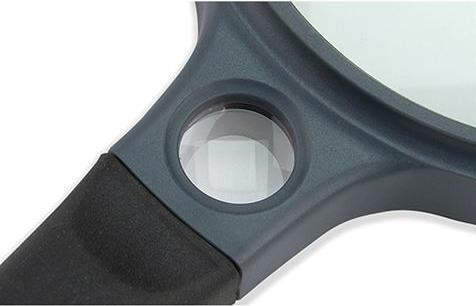 Produktbild Carson Handlupe mit Gummi Griff 2x90mm