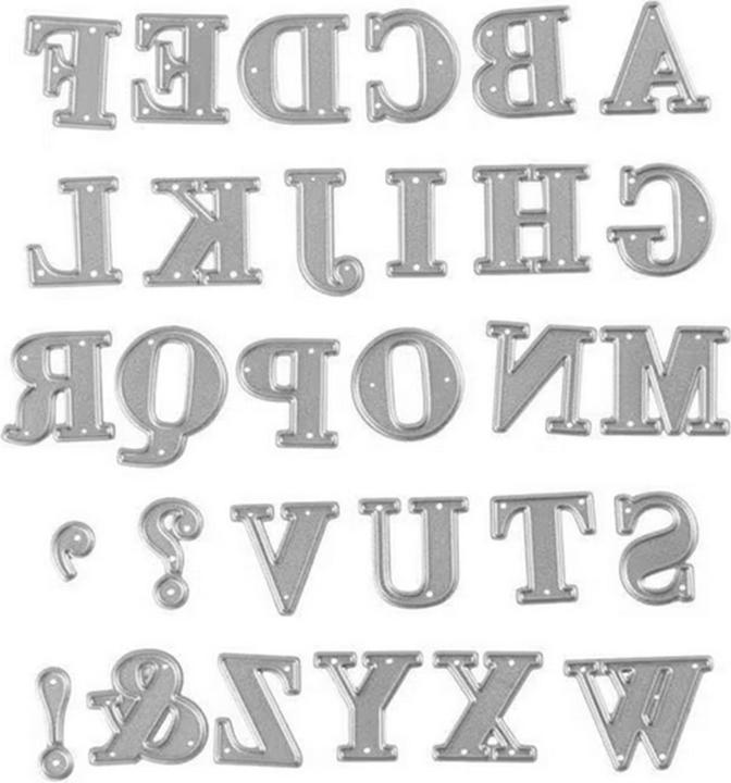 Produktbild Creativ Company Stanzschablone 2 x 1.5 - 2.5 cm, Alphabet