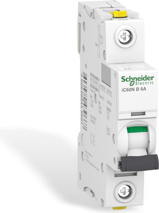 Image du produit Schneider Electric Acti9 iC60N MCB 1 pôle 6A Courbe B