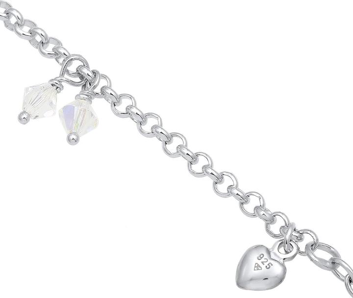 Immagine prodotto Elli Bettelarmband mit Symbolen und Kristallen (18 cm, Argento)