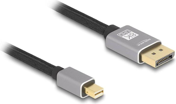 Produktbild Delock Mini DisplayPort zu DisplayPort Kabel 8K 60 Hz 3 m gr (3 m, DisplayPort)