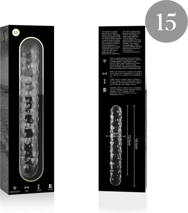 Immagine prodotto Ibiza Serie Nebula Di ™ - Dildo Modello 15 In Vetro Borosilicato 18,5 X 3 cm Trasparente