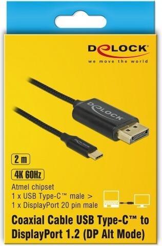 Immagine prodotto Delock DisplayPort — USB Typ C (2 m, USB tipo C, DisplayPort)