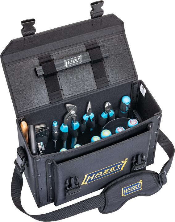 Actual product image HAZET Werkzeugtasche ∙ klein ∙ mit 51 Profi-Werkzeugen 191T-1/51 ∙ 430 mm x 285 mm x 190 mm ∙ Numbe… (51 pieces)
