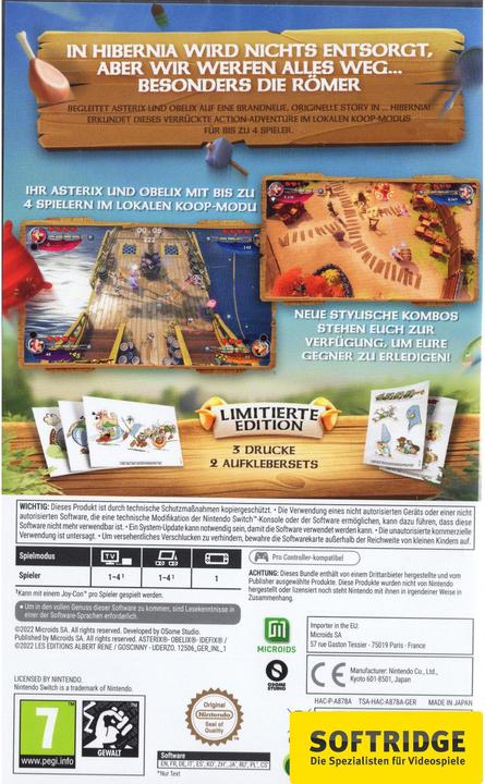 Actual product image Microids Asterix & Obelix XXXL: The Ram from Hibernia - Limited Edition (Switch, Switch Lite, Switch OLED, DE)