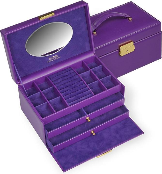 Produktbild Sacher 24.519.560505 - Schmuckkasten Emma colisimo violett Vollrindleder