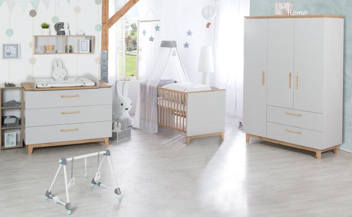 Produktbild Roba Kinderzimmerset Caro (Babybett, Wickelkommode, Kinderkleiderschrank)