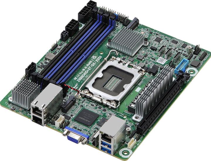 AsRock Mainboard Z690D4ID-2T/G5/X550 mini-ITX Socket 1700 DDR5-only Single (LGA 1700, Intel Z690H, Mini-ITX)