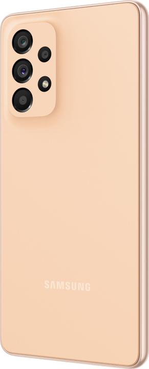 Actual product image Samsung Galaxy A53 5G (128 GB, Awesome Peach, 6.50", Dual SIM, 64 Mpx, 5G)