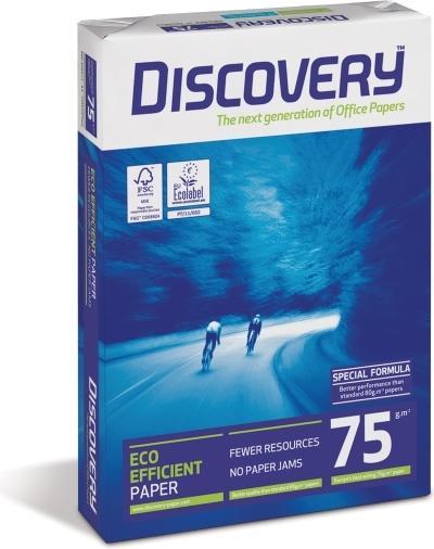 Image du produit Discovery Papier pour imprimante DIN A4 75 g/m² Blanc mat 500 feuilles (75 g/m², 500 x, A4)