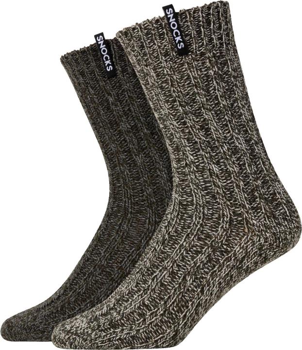 Snocks Norweger Socken (lot de 2, 35 - 38)