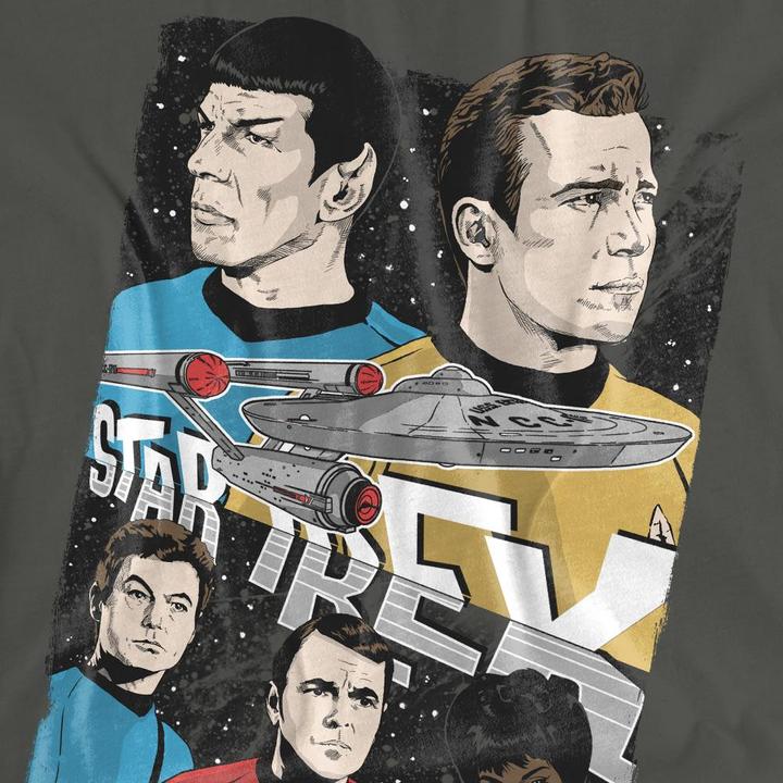Actual product image Unisex Adult Illustrated Crew T-Shirt (M)