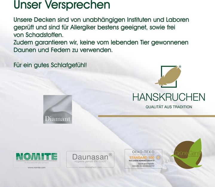 Actual product image Hanskruchen Diamant (670 g, 135 x 200 cm)