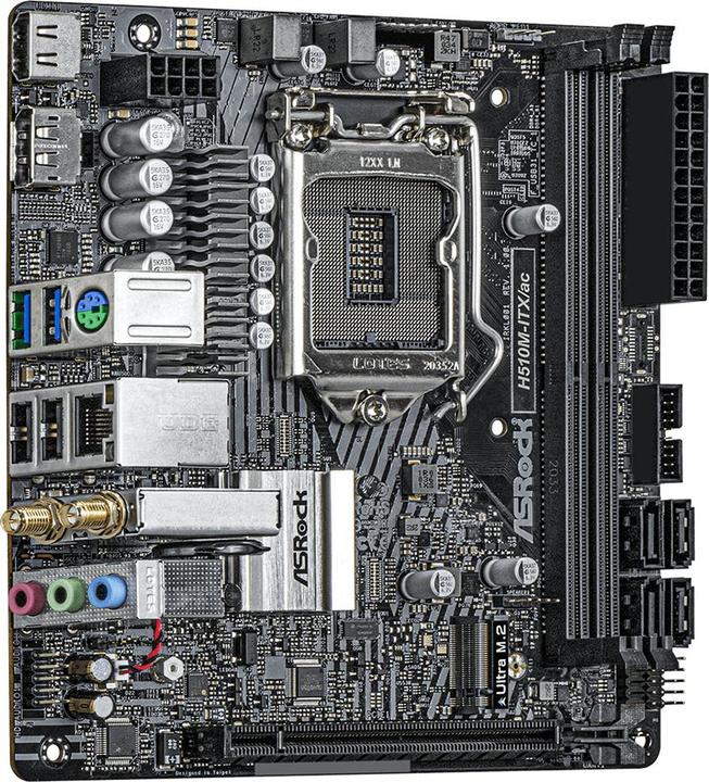 Actual product image AsRock H510M-ITX/ac (LGA 1200, Intel H510, Mini-ITX)