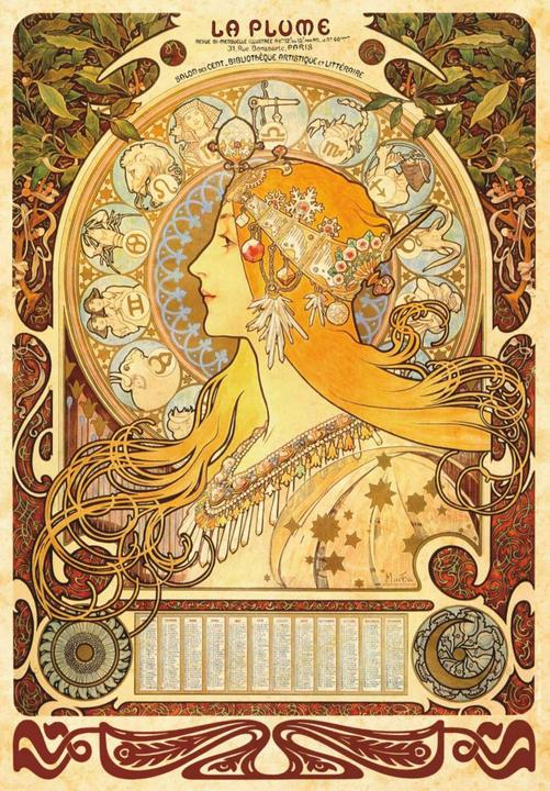 Image du produit D-Toys Puzzle 1000 Alfons Mucha, Zodiak (1000 pièces)