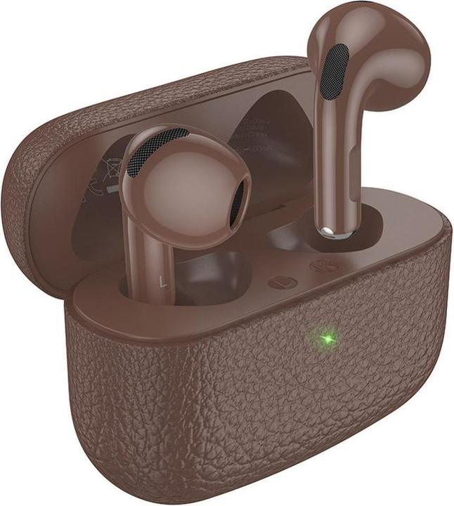 Produktbild Hoco Wireless headphones wireless earphones bluetooth TWS EQ15 brown (6 h, Kabellos)