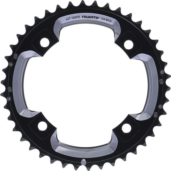 Actual product image Sram Cring Mtb 42t S2 120 Al6 Btblk Cncaf Lp (42)