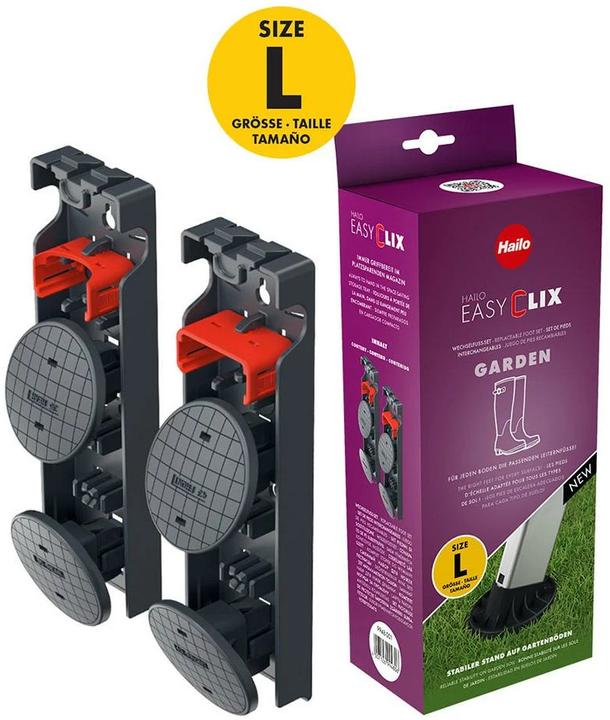 Image du produit Hailo EasyClix Garden - Size L, jeu de pieds interchangeables