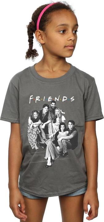 Actual product image Friends Girls Group Stairs Cotton T-Shirt (116)