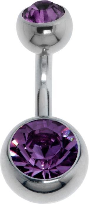 Bijouteria Bauchpiercing (Titan, Kristall)
