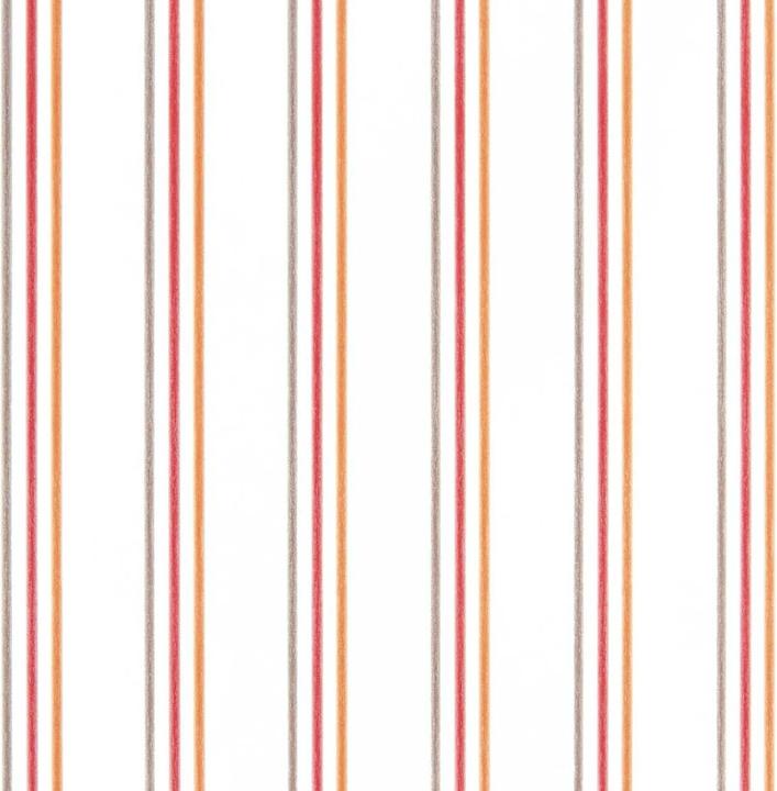 Produktbild Casadeco Alice & Paul Tapete Streifen grau orange rot