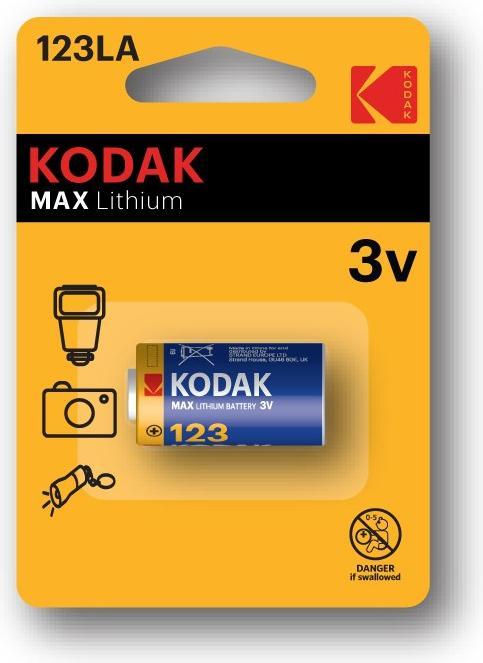 Produktbild Kodak 123 LA Single-use battery Lithium - Batterie (1 Stk., CR123A, 1500 mAh)