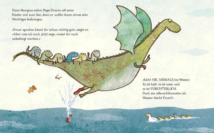 Produktbild Der kleine Drache, der kein Feuer spucken konnte (Deutsch, Gemma Merino, 2021)