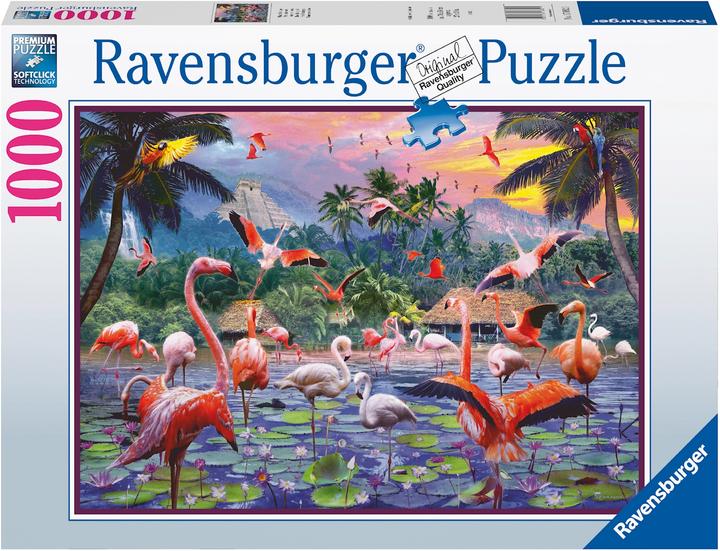 Actual product image Ravensburger Pink flamingos (1000 pieces)