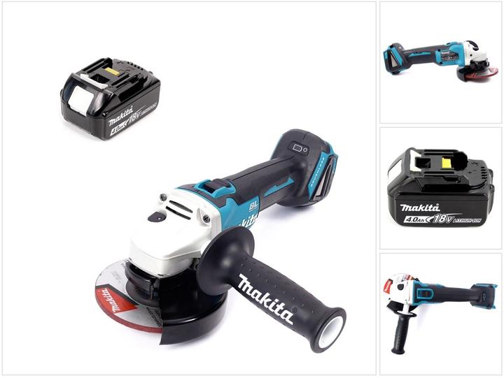 Actual product image Makita DGA 504 M1 18 V Cordless Angle Grinder 125 mm Brushless + 1 x Battery BL 1840 4,0 Ah - withou (125 mm)